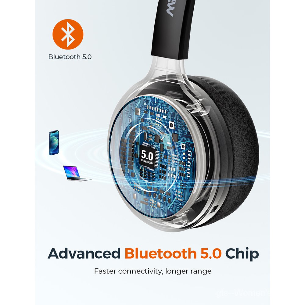 mpow m5 pro bluetooth headset advanced noise cancelling microphone