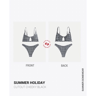 SUMMER HOLIDAY CUTOUT CHEEKY BLACK - TWO PIECE BIKINI