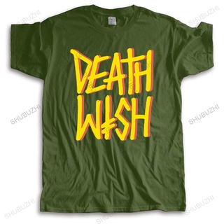 ถูกสุดๆขายดี เสื้อยืดผ้าฝ้าย พิมพ์ลาย DEATHWISH DEATHSTACK BLACK สีเหลือง คุณภาพสูง แฟชั่นฤดูร้อน สําหรับผู้ชาย