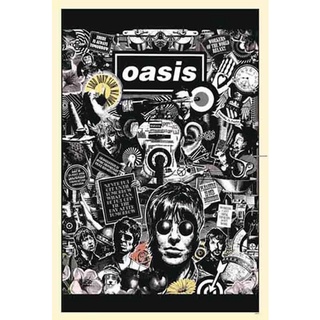 โปสเตอร์วงดนตรี วินเทจ Oasis