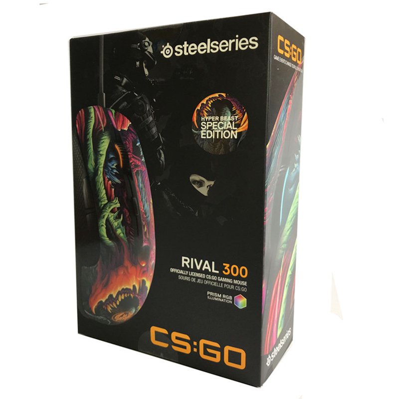 Original Steelseries Rival 300 CSGO Rival 300S / 310 Fade Edition Optical Gradient Gaming Mouse 7200CPI For LOL DOTA2