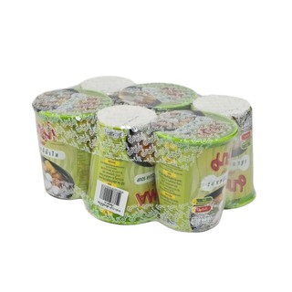 มาม่าคัพ เส้นหมี่กึ่งสำเร็จรูป น้ำใส 55 กรัม x 6 ถ้วย Mama Cup Instant Rice Vermicelli Clear Water 55g x 6 cups