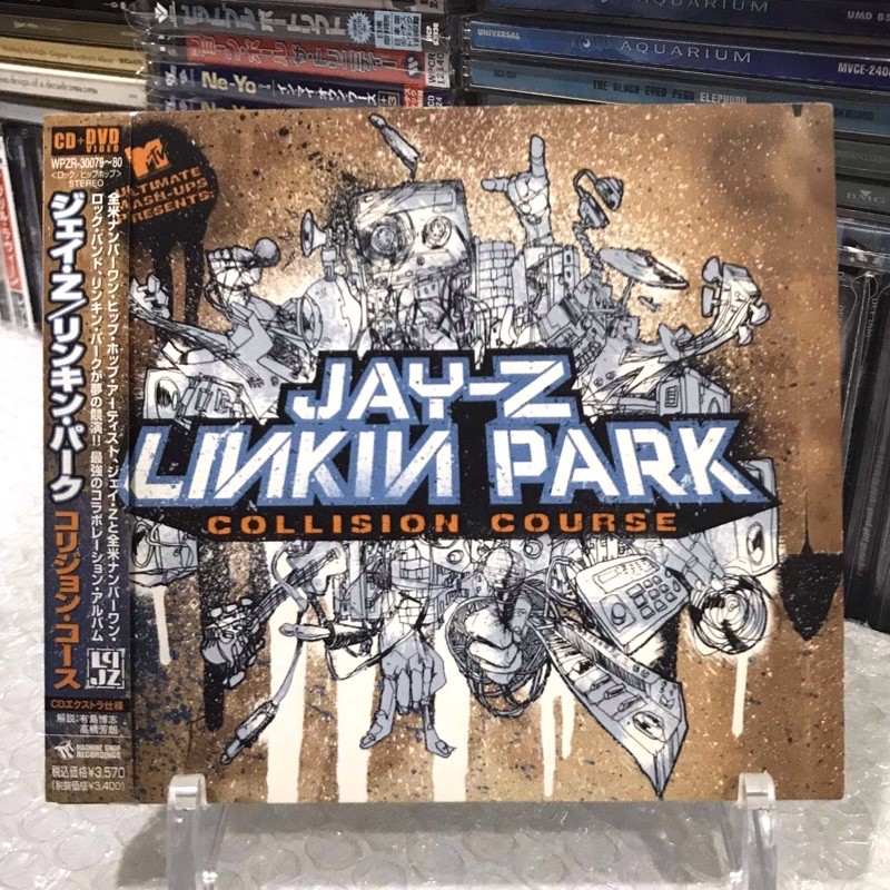 🛒 (พร้อมส่ง) CD ซีดีเพลง: LINKIN PARK &amp; JAY-Z — Collision Course [แผ่น JAPAN] (CD+DVD)