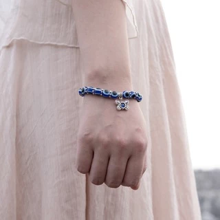เครื่องประดับแฟชั่นสายรัดข้อมือลูกปัดแก้วฮวงจุ้ย Fuzhu