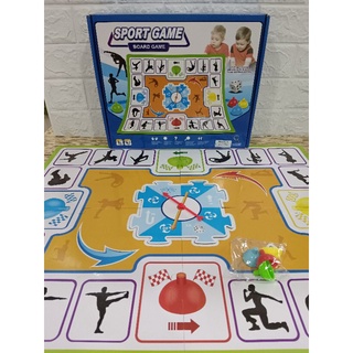 🏅Kids learning🏅Sport Game Board Game บอร์ดเกมส์ เกมส์ครอบครัว  เกมส์ทำท่าออกกำลังกาย