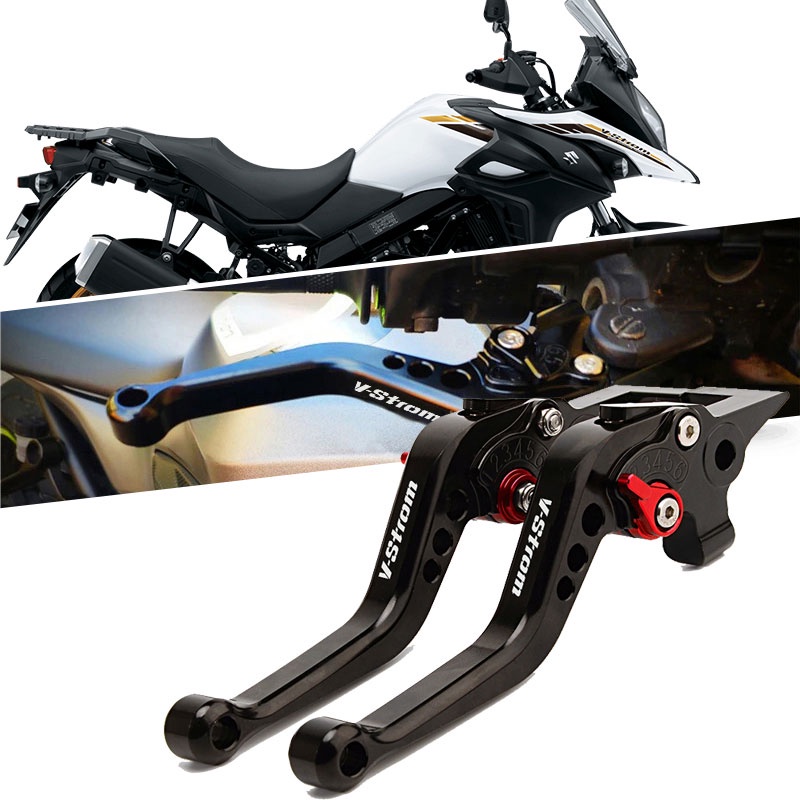 ก้านเบรกคลัทช์อลูมิเนียม CNC ปรับได้ อุปกรณ์เสริม สําหรับรถจักรยานยนต์ Suzuki DL650 V strom Vstrom 650 XT 2011-2020 2021 2022