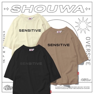 ✧พร้อมส่ง✧ เสื้อยืดโอเวอไซส์"SHOUWA"รุ่น SENSITIVE (รุ่น2)