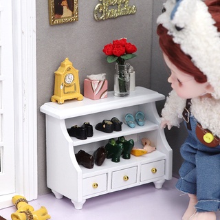 [Dollhouse  Mini Furniture] ตู้วางรองเท้าจิ๋ว  ตู้วางของจิ๋ว สําหรับบ้านตุ๊กตา  #ของจิ๋ว #miniature