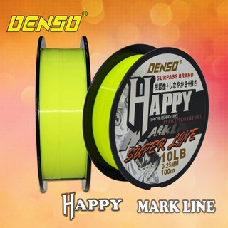 DENSO HAPPY MARK LINE 100 M สายเอ็น เด็นโซ่ รุ่นแฮปปี้มาร์คไลน์ ม้วน 100 เมตร