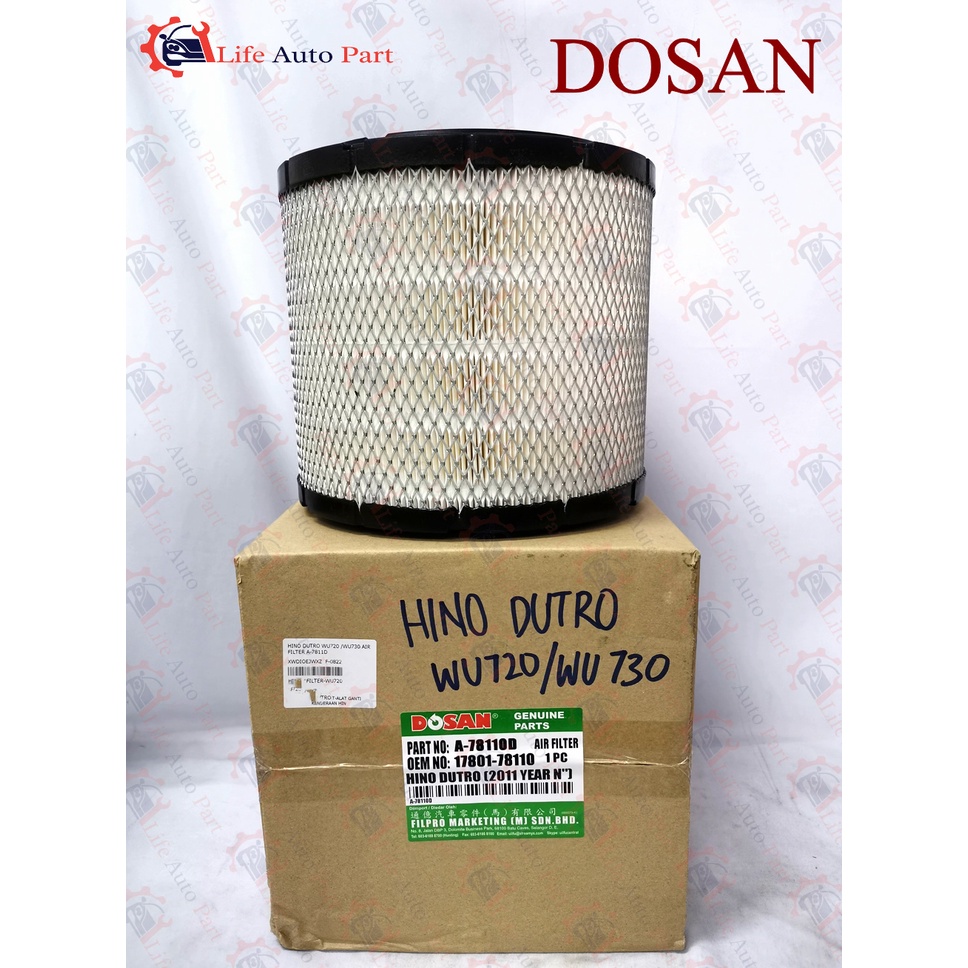 DOSAN HINO DUTRO WU720 / WU730 AIR FILTER