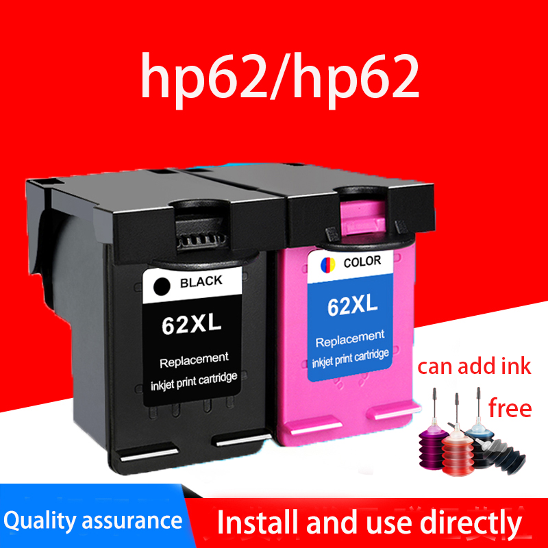 hP 62 hp62XL hp62 xl Black & Color Ink Cartridge C2P04/05/06/07AA