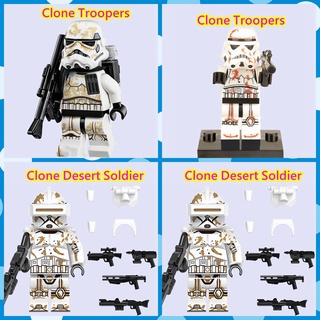 บล็อกตัวต่อเลโก้ รูป Clone Desert Trooper ขนาดเล็ก ของเล่นสําหรับเด็ก