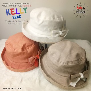 หมวกบักเก็ต Linin Kelly Bear  (No.1446) Hat For Kid SIZE 50 cm. / 52 cm.