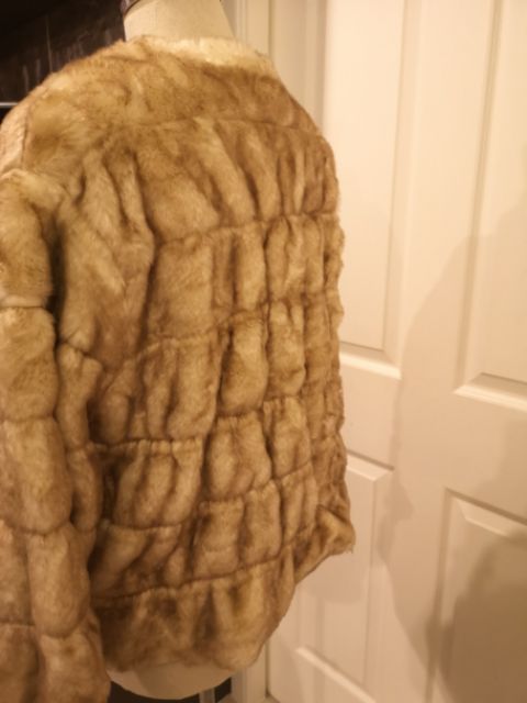 (3 แถม 1) Zara knit faux fur jacket #2