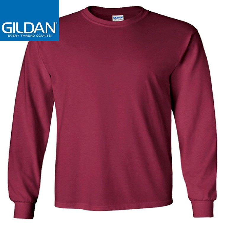 เสื้อยืดแขนยาวผู้ใหญ่ Gildan Ultra Cotton 2400 Unisex - 083 Maroon