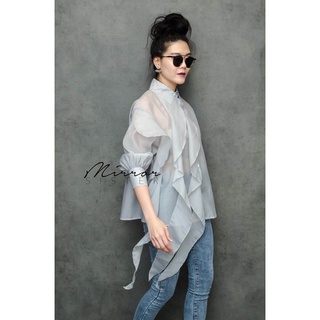 TRi-TaiL TRaNsLuCenT SHiRT” เสื้อเชิ้ตทรงโคร่ง งานเก๋สไตล์เกาหลี  easywear...ใส่ออกมาชิคมาก!! ..เนื้อโปร่ง..