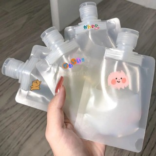 ถุงฝาเกลียว แบบเปิดปิดได้ ถุงหนาคุณภาพดี 50ml / 100ml ไม่รั่วซึม ราคาถูก