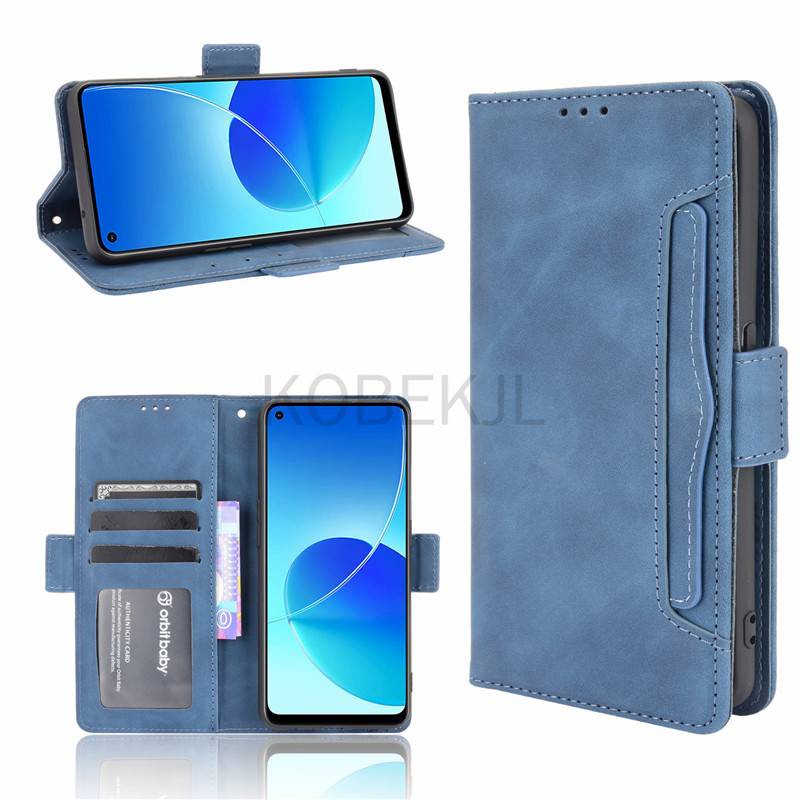 OPPO Reno 6Z 6 5 4 Pro Reno5 5F 4Z Reno6 Z 6Pro Reno6Z Flip Leather Multi-Card Slot Wallet Phone Cas