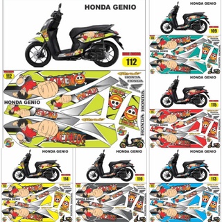 สติกเกอร์ ลาย genio lis สําหรับติดตกแต่งรถยนต์ honda genio one piece semi full