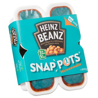 ✨นาทีทอง✨ Heinz Beanz Saappots ถั่วเบคบีนส์ ในซอสมะเขือเทศ ปรุงรส 800 กรัม คุณภาพระดับพรีเมี่ยม