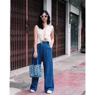 Hight waist trousers / กางเกงผ้าฝ้ายเอวสูง