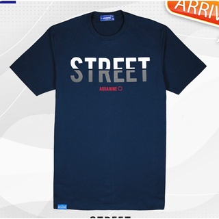 เสื้อยืด AQUANINE เสื้อยืดผู้ชาย Tshirt men รุ่น STREET ( เสื้อยืดสีกรม ) ลิขสิทธิ์แท้