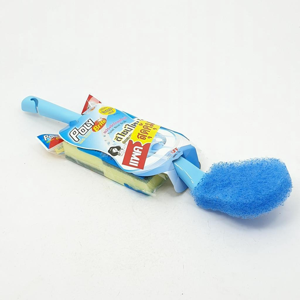 GlobalHouse POLY-BRITE แปรงขัดโถสุขภัณฑ์ ขนาด 11x3x33 ซม. สีฟ้า สินค้าของแท้คุณภาพดี