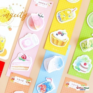 โพสต์อิทผลไม้+น้ำ+ของหวาน