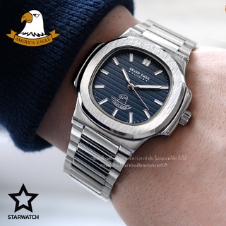 GRAND EAGLE นาฬิกาข้อมือผู้ชาย สายสแตนเลส รุ่น AE8014G – SILVER/NAVY