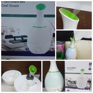 HUMIDIFIER COOL STEAM เครื่องฟอกอากาศ /เครื่องทำละอองหมอก ระบบน้ำ ความจุ 2.4 ลิตร ปรับความแรงของละอองหมอกได้หลายระดับ