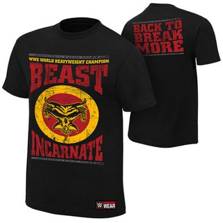 WWE เสื้อยืดมวยปล้ำ เสื้อยืด Brock Lesnar Beast Incarnate