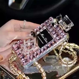 samsung s20plus s10 s9 s8 s7 s6 note10plus note9 A10 A30 A20 A50 A30S s10E Luxury diamond crystal perfume bottle phone case