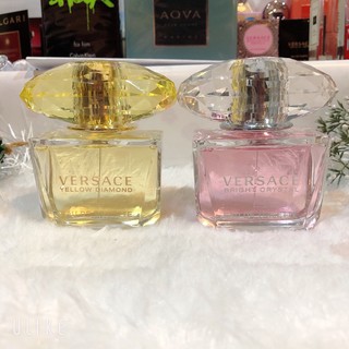 น้ำหอมแท้ 100 % Versace Bright Crystal และ Versace Yellow Diamond 90 ml. Eau De Toilette  กล่อง Tester