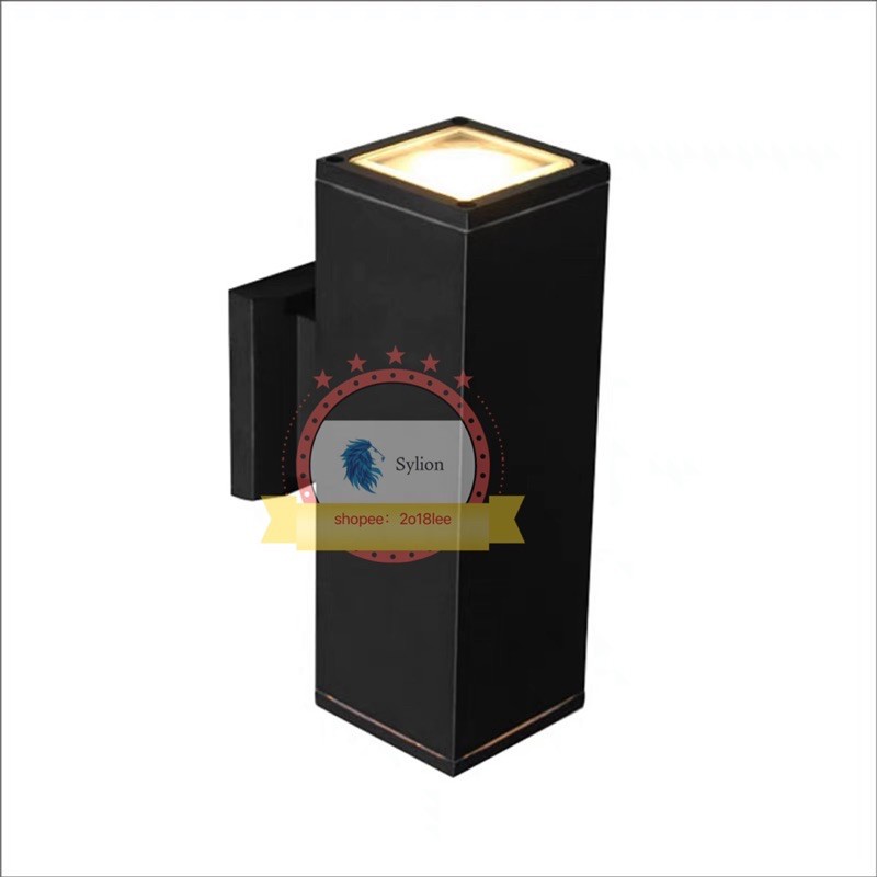 KL-302โคมไฟติดผนัง อะลูมิเนียม กันฝน เปลี่ยนหลอดไฟได้ ใช้เต้ารับ E27*2