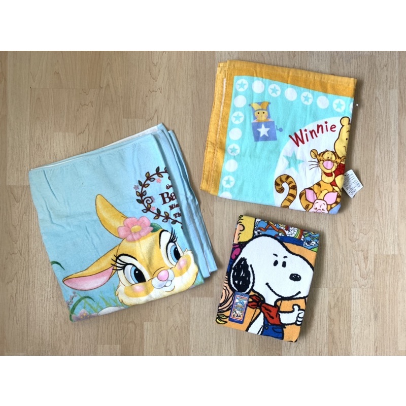 ✨สินค้ามือหนึ่ง✨   SALE‼️ผ้าเช็ดตัว Miss bunny/ Pooh/ Snoopy  (นำเข้าจากญี่ปุ่น🇯🇵)