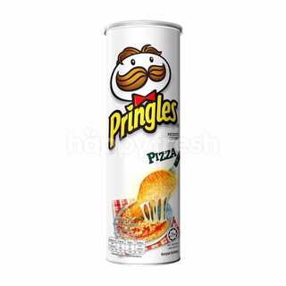 Pringles Pizza 107g. พริงเกิลส์มันฝรั่งทอดกรอบรสพิชซ่า 107กรัม