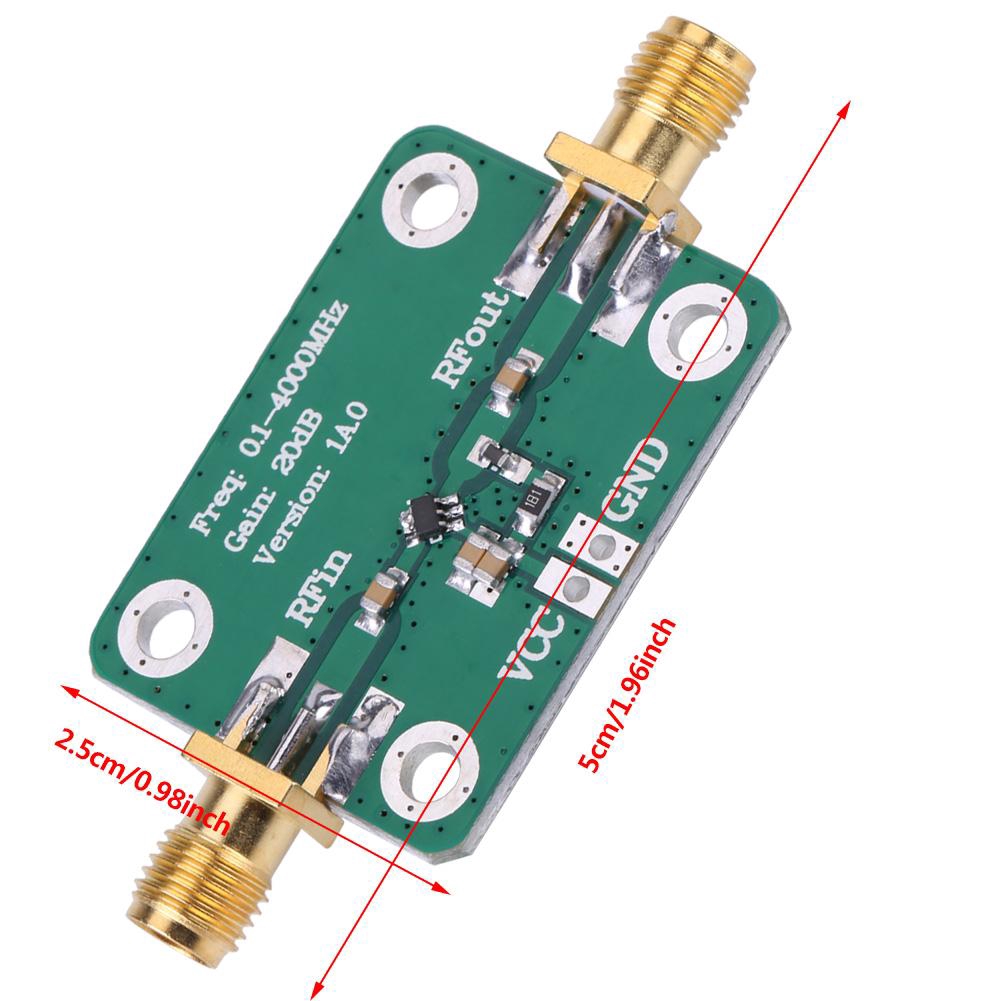 1-4000MHz Amplifier Gain 20dB Microwave Module 0 RF Wideband Broadband ...