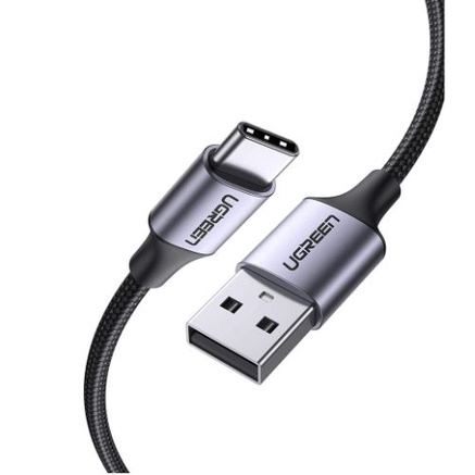 UGREEN USB-C ยาว3เมตร สายชาร์จ  3A  ชนิดไนลอน QC 3.0 Samsung S20/Note 20/S10/S9/S8, Xiaomi,รองรับทุกรุ่น รุ่น 60408