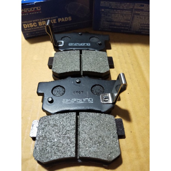 ผ้าเบรคหลัง (civic FD/ FB)akebono Japan 🇯🇵ใส่รถ honda civic dimension/civic FD/FB ตรงรุ่น/ accord ปี