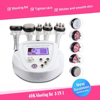 5 in 1 RF skin tightening machine 40K Ultrasound cavitation slimming machine burning fat ultrasonic RF body slimming YQV