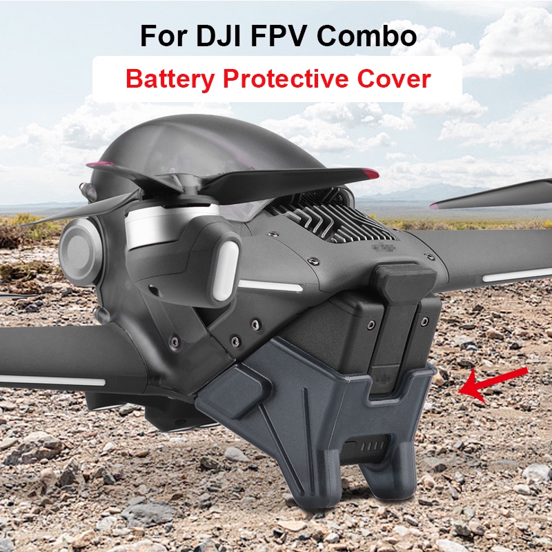 Camera Cases & Bags 148 บาท 2-in-1 ฝาครอบป้องกันแบตเตอรี่สําหรับ DJI FPV Combo Drone กันรอยขีดข่วน Cameras & Drones