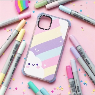 Casetify Rainbow by BeckyCas 13 Pro Max Ultra Impact Crush สี: Vapor Blue