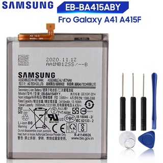 เปลี่ยนทดแทนSamsungแบตเตอรี่Galaxy A41 A415F EB-BA415ABYของแท้แบตเตอรี่3500MAh