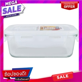 กล่องอาหารผืนผ้า SUPER LOCK 6088 0.3 ลิตร ภาชนะใส่อาหาร RECTANGULAR FOOD CONTAINER MICRON SUPER LOCK 6088 0.3L