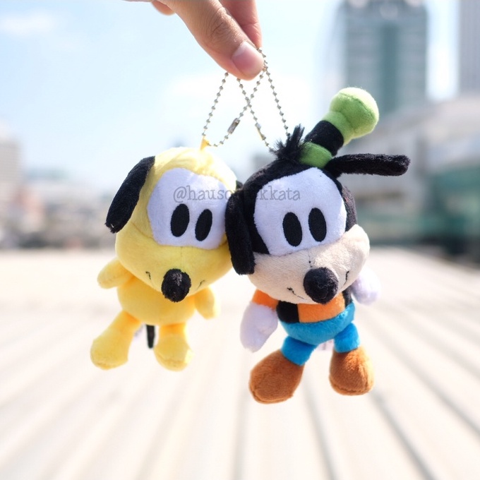 พวงกุญแจ Pluto พลูโต & Goofy กูฟฟี่ 4นิ้ว Mickey Mouse มิกกี้เม้าส์ มิกกี้เมาส์ มิกกี้เม้า