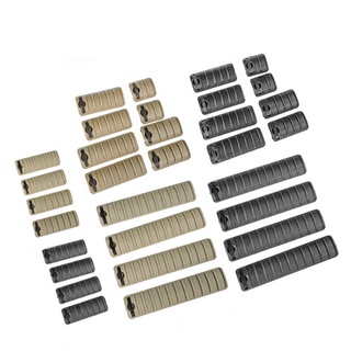 ราวบังโคลนไนล่อน KAC แบบสั้น สําหรับของเล่น AEG M4 MK18 20 มม. 4 ชิ้น