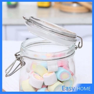 โหลแก้วมีฝาปิด โหลแก้วสูญญากาศ มีหลายขนาดให้เลือก ขวดแก้วปิดสนิท [A648] Glass sealed jar
