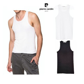 Pierre Cardin เสื้อกล้ามผ้า Cotton  PV-505 1ตัว มีให้เลือก 2 สี ขาว ดำ