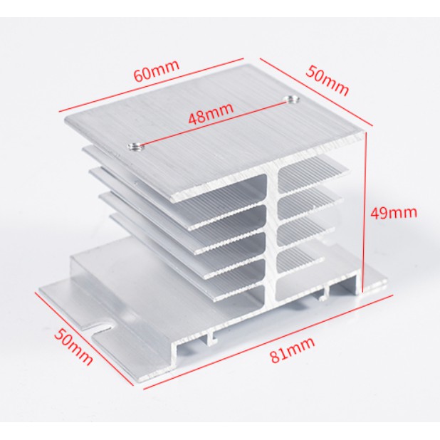 Aluminium Heat Sinks ซิงค์ระบายความร้อน สำหรับ โซลิดสเตตรีเลย์ SSR