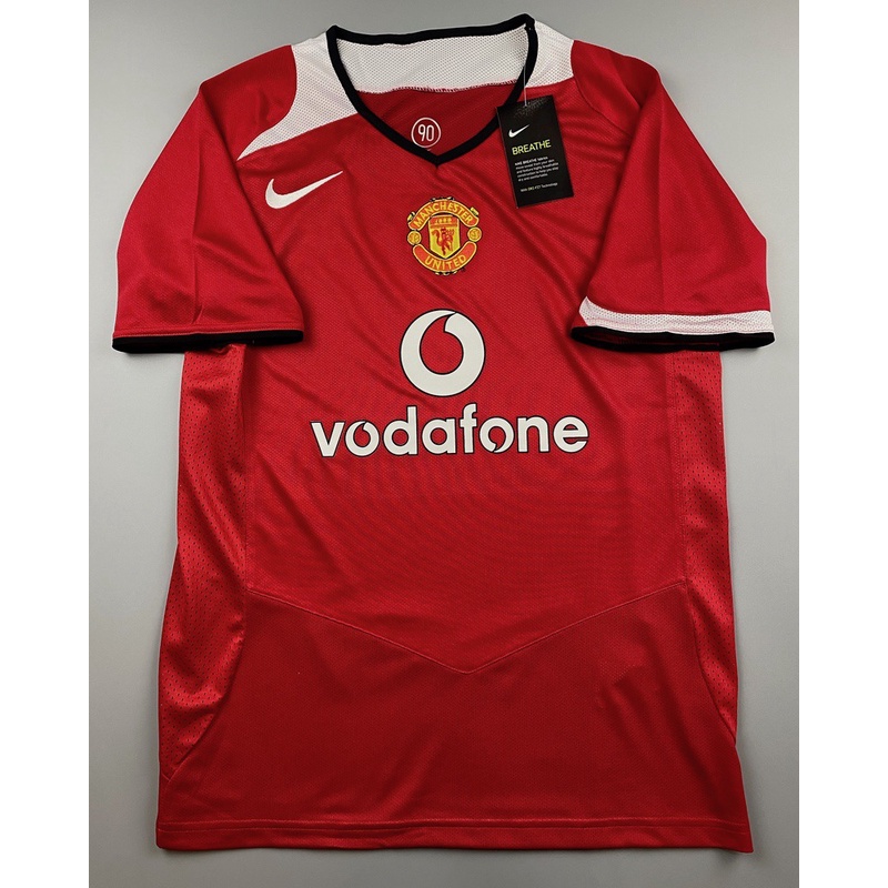 เสื้อบอลย้อนยุค แมนยู 2004 เหย้า Retro Manchester United Home เรโทร คลาสสิค 2004-06